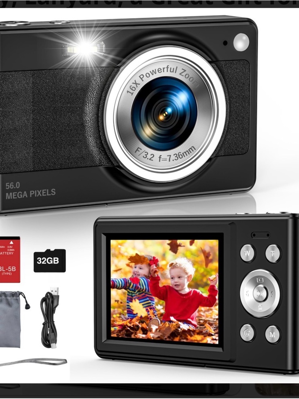 Compact Digital Camera - Black